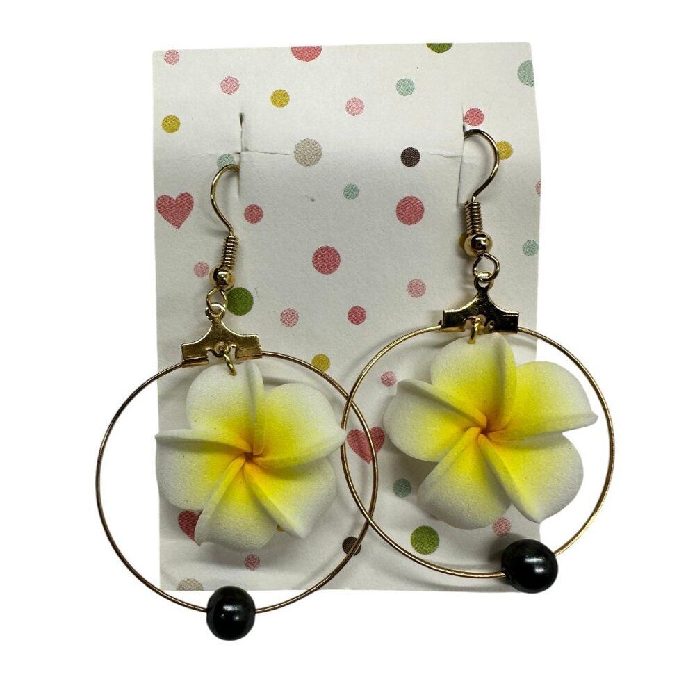 Plumeria Dangle Earrings
